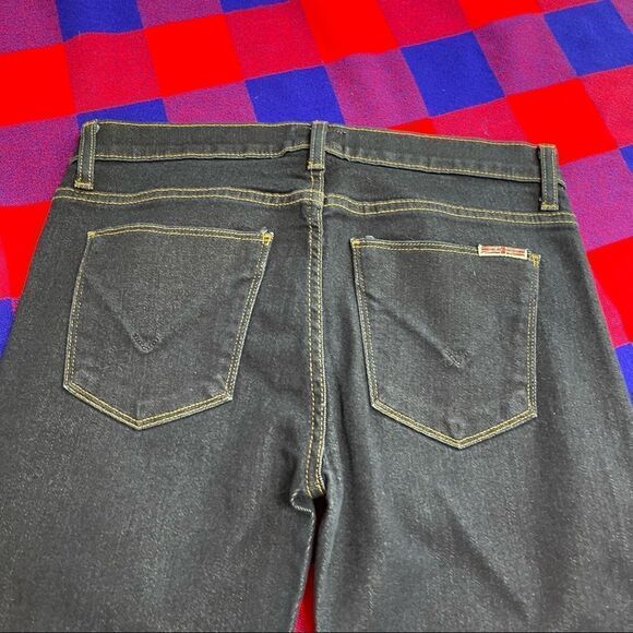 Hudson Women’s Nico Super Skinny Midrise Dark Wash Denim Jeans Size 26 X 30 - Picture 7 of 12